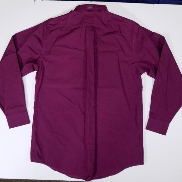 Stafford Wrinkle-Free Pink Long Sleeve Dress Shirt - Picture 10 of 12